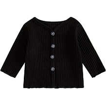 Kids Toddler Girls Lightweight V Neck Cardigan Sweater Long Sleeve Button Down Ruffle Knitwear Casual Knit Sweaters