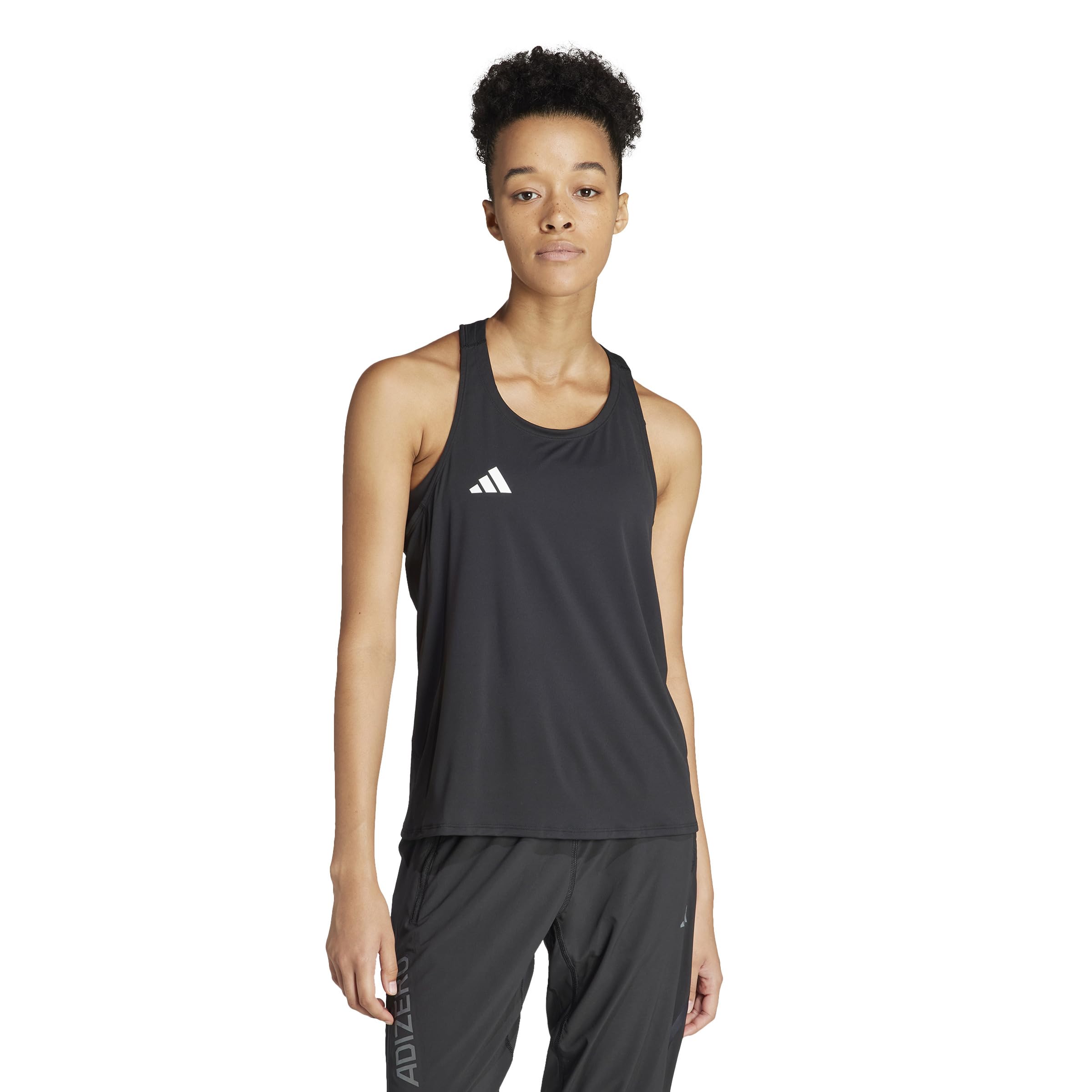 adidas Womens Running Adizero Tank, Black, Size Xs, Women