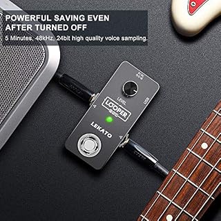 LEKATO Guitar Looper Loop Pedal Station Unlimited Overdubs Pédale d’effet de boucle de guitare avec 5 minutes de temps d’enregistrement Looper pour guitare électrique basse - Les Beatles, Paul McCartney, John Lennon, RIngo Starr, George Harrison LEKATO Guitar Looper Loop Pedal Station Unlimited Overdubs Pédale d'effet de boucle de guitare avec 5 minutes de temps d'enregistrement Looper pour guitare électrique basse – Image 5