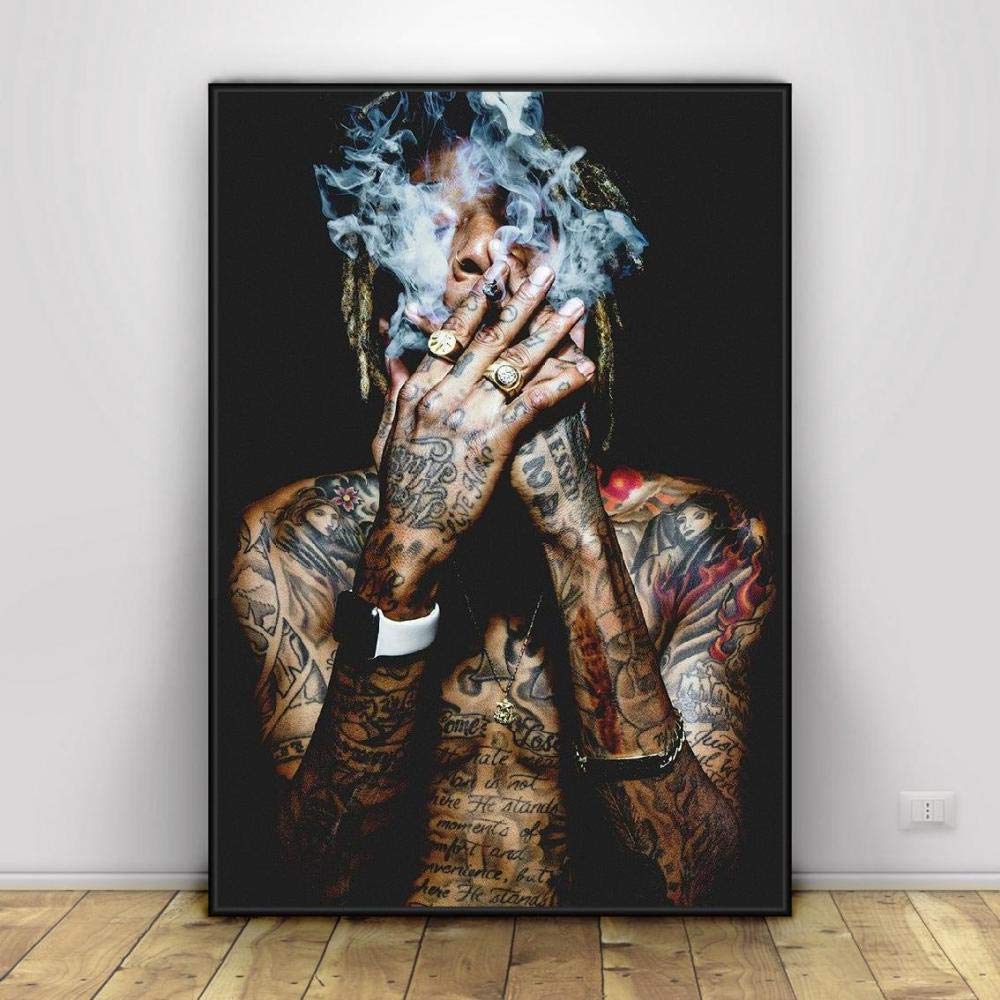 Amazon.co.jp: Wiz khalifaラップ音楽ヒップホップアートポスター