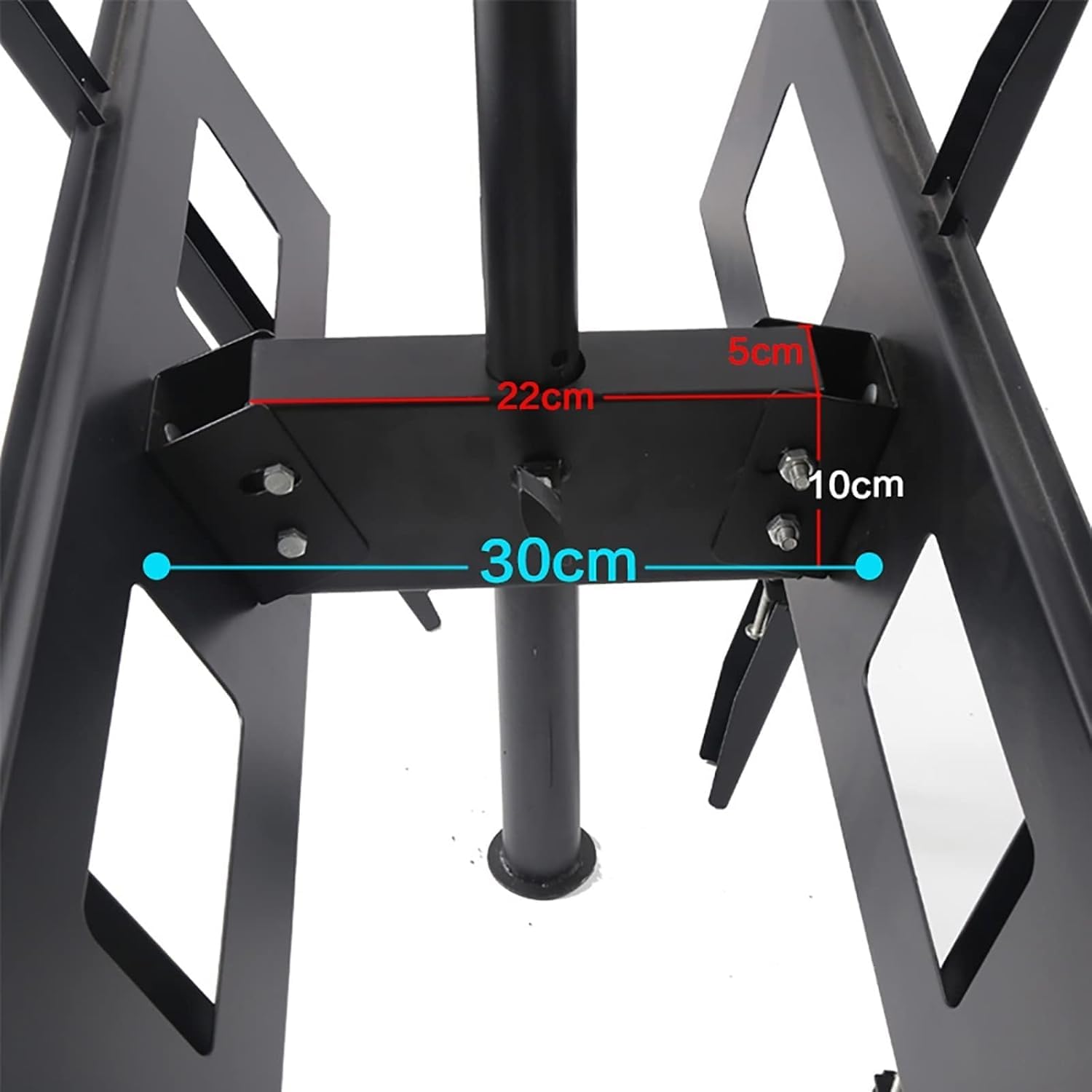 Support de plafond réglable double face télescopique inclinable et pivotant pour téléviseurs LCD à écran plat de 30 à 70"