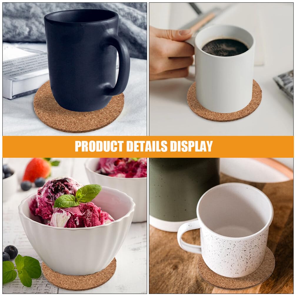 50piezas Posavasos De Corcho Resistentes Al Calor para Tazas De Té Decoración Mesa Almohadillas Tazas