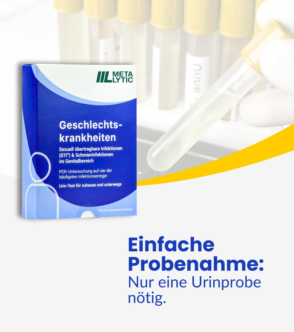 STI-Test "4-in-1" auf Geschlechtskrankheiten | deutsches Qualitätslabor | Urintest