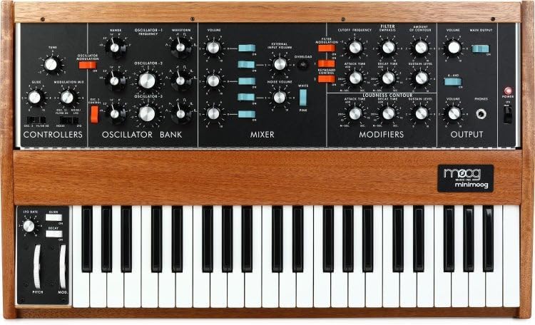 Moog Minimoog Model D Analog Synthesizer - Mahogany