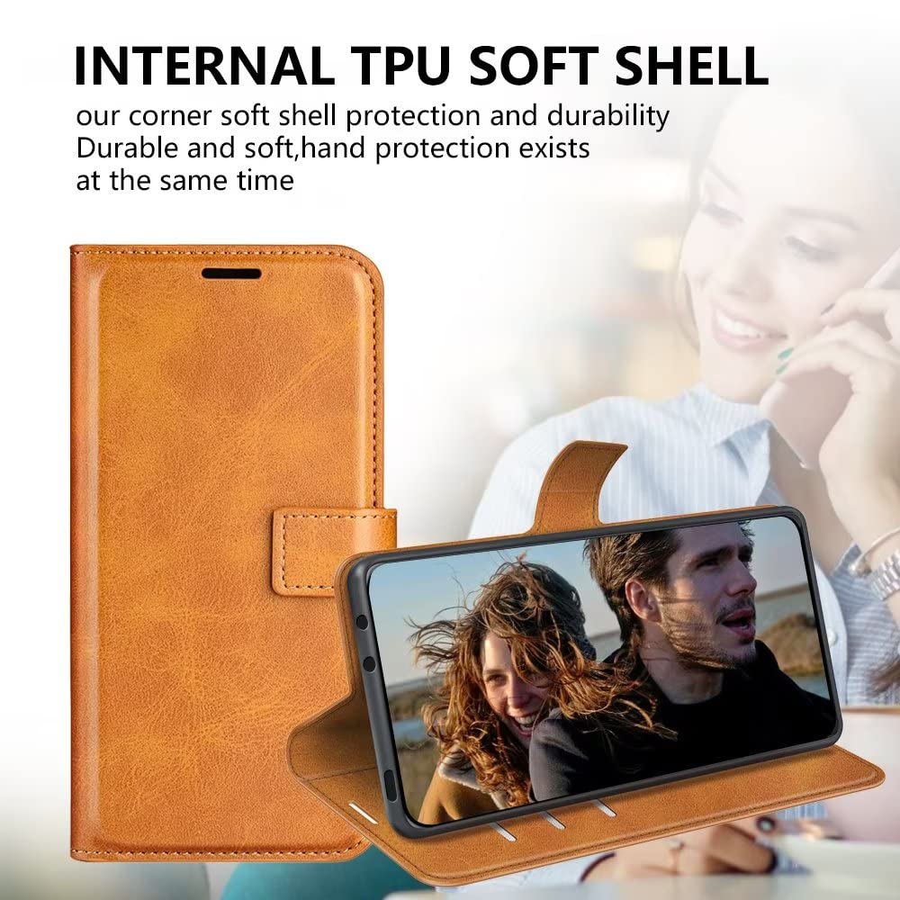 Custodia Portafoglio In Pelle Per Realme 8 5G - Flip Cover Con Slot Carte, Supporto E Chiusura Magnetica - Nero