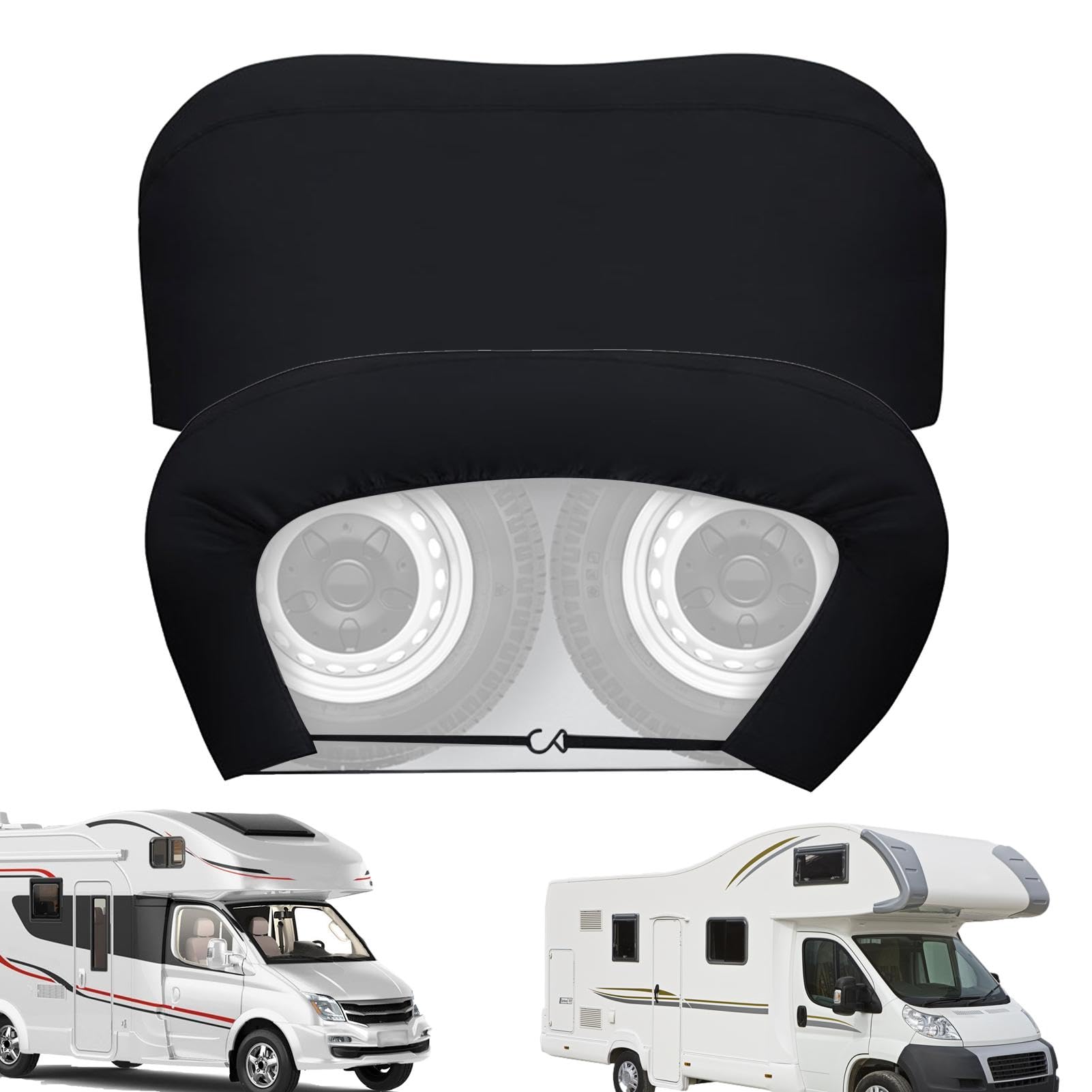 Copriruota doppia per camper, 2 coperture per pneumatici anti-UV | protezione solare Oxford 420d, copertura per pneumatici impermeabile, resistente