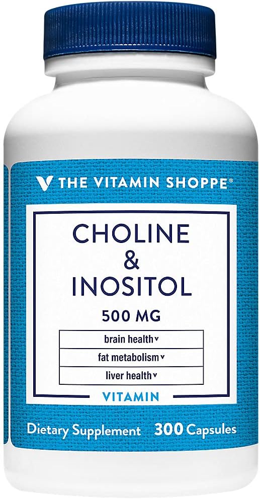The Vitamin Shoppe Choline & Inositol 500MG, Once Daily