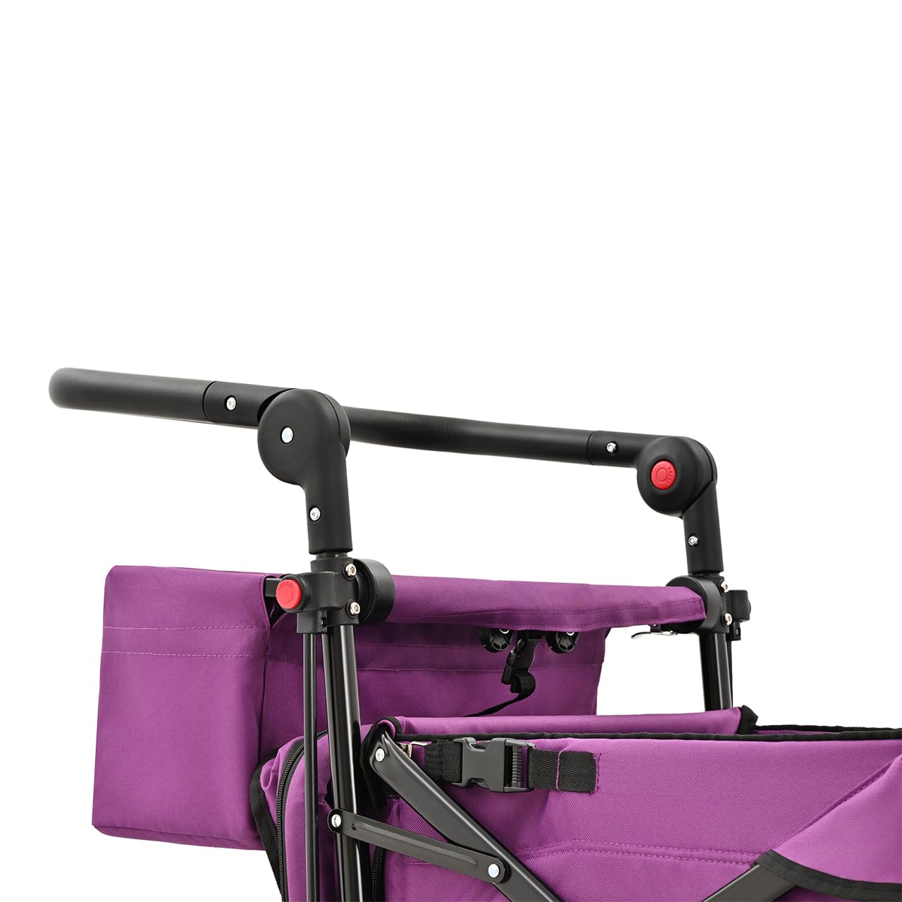 Fuxtec Chariot Premium Cruiser Pourpre, L'Original, Chariot de Jardin Pliable pour Enfants, Transport, Plage, Ville, Forêt, à Tirer ou à Pousser, Capacité De Charge 75 kg