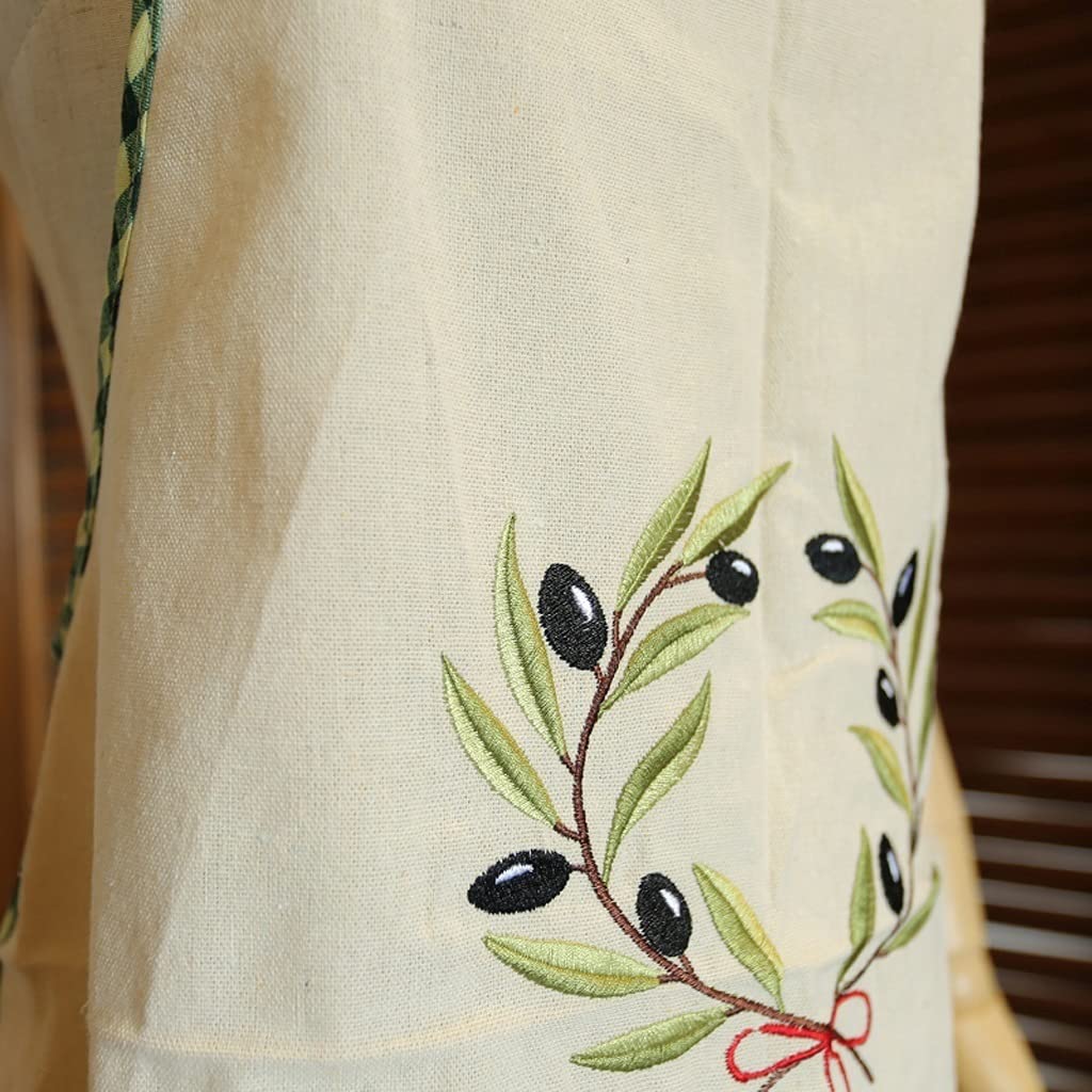 Tabliers Tablier for Femmes Tabliers à Cravates Longues Tablier de Bavoir en Coton en Tissu de Coton réglable sans Motif de Poche Tabliers Facile à Nettoyer (Color : A, Taille : 80cm)