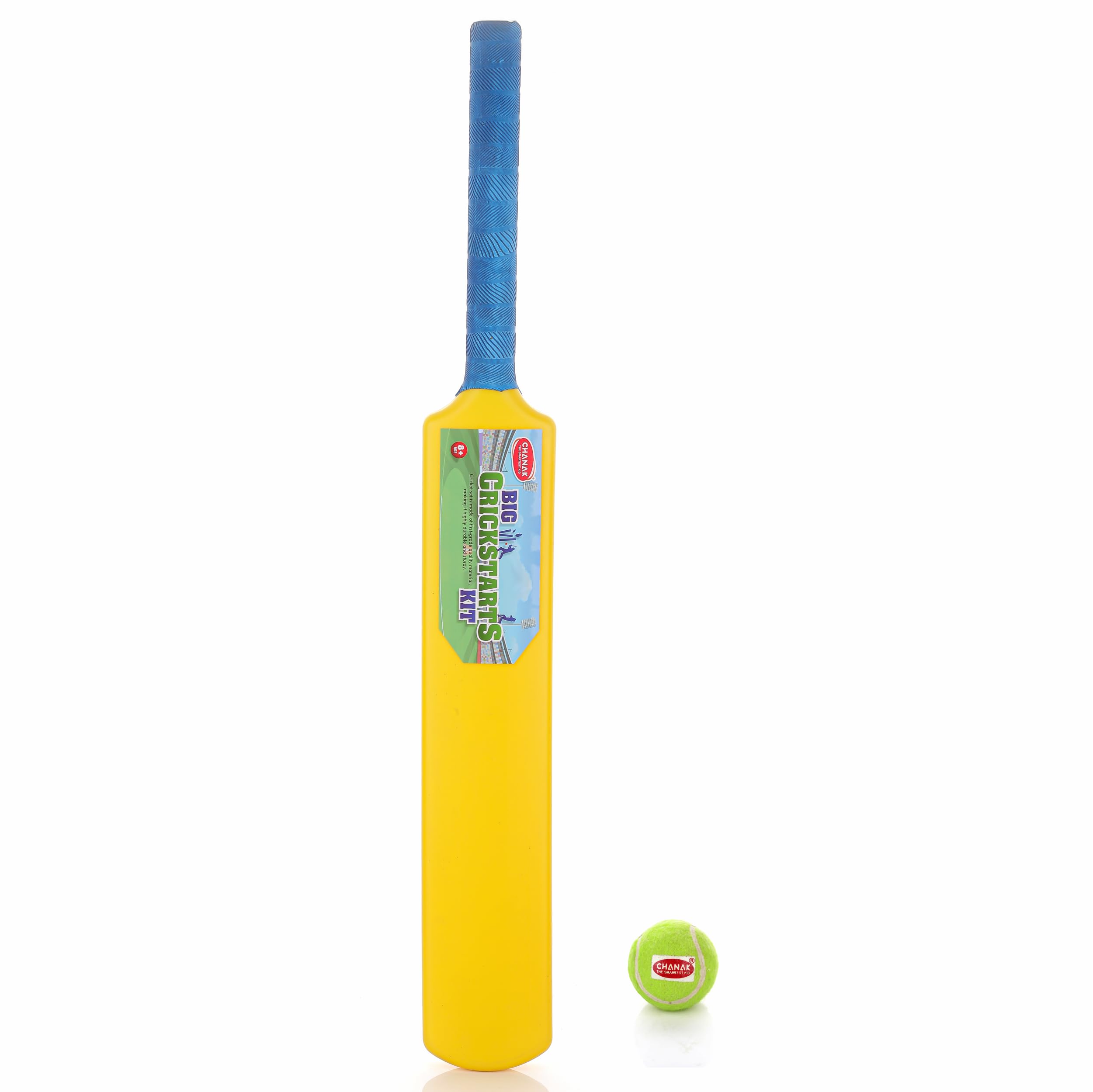 Chanak Big Cricket Kit For Boys & Girls, Cricket Set With 1 Cricket Bat, 1 Tennis Ball For Indoor & Outdoor Activity, Cricket Kit Set For Kids Above 5 (Big Bat & Ball), Yellow (B0CWRXQY74) Amazon Price History, Amazon Price Tracker