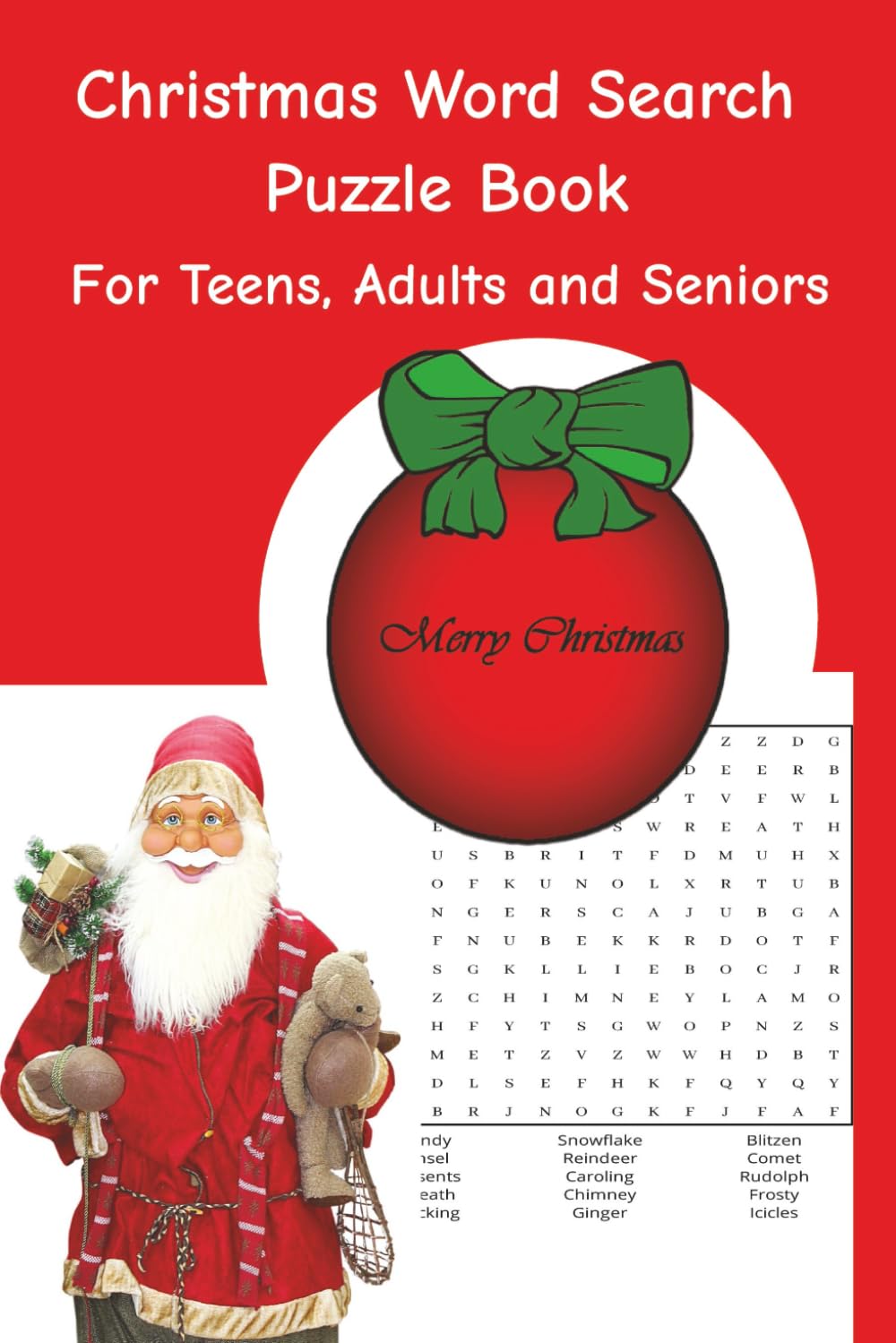 Christmas Word Search Puzzle Book: For Teens, Adults and Seniors