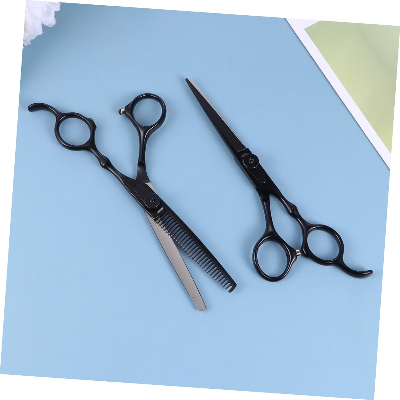 2 Pezzi Cesoie Professionali per Parrucchieri Inossidabile Include Cesoia e Cesoia Denti per Precisione Casa o Salone