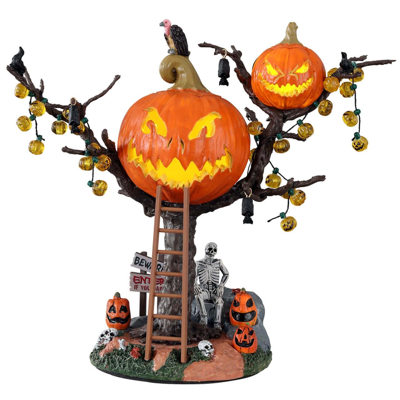 Amazon.com: Lemax Spooky Town Pumpkin Tree House Battery