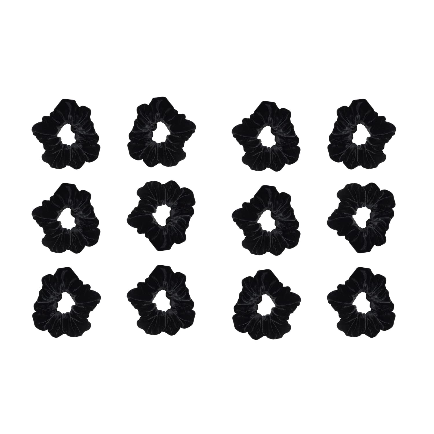 Nishant Enterprises Black Color Small Size Velvet Scrunchies for Women Hair Elastic Bands (Blk vlvt band S_9) (PACK OF 6) (B0BWRSLY5K) Amazon Price History, Amazon Price Tracker