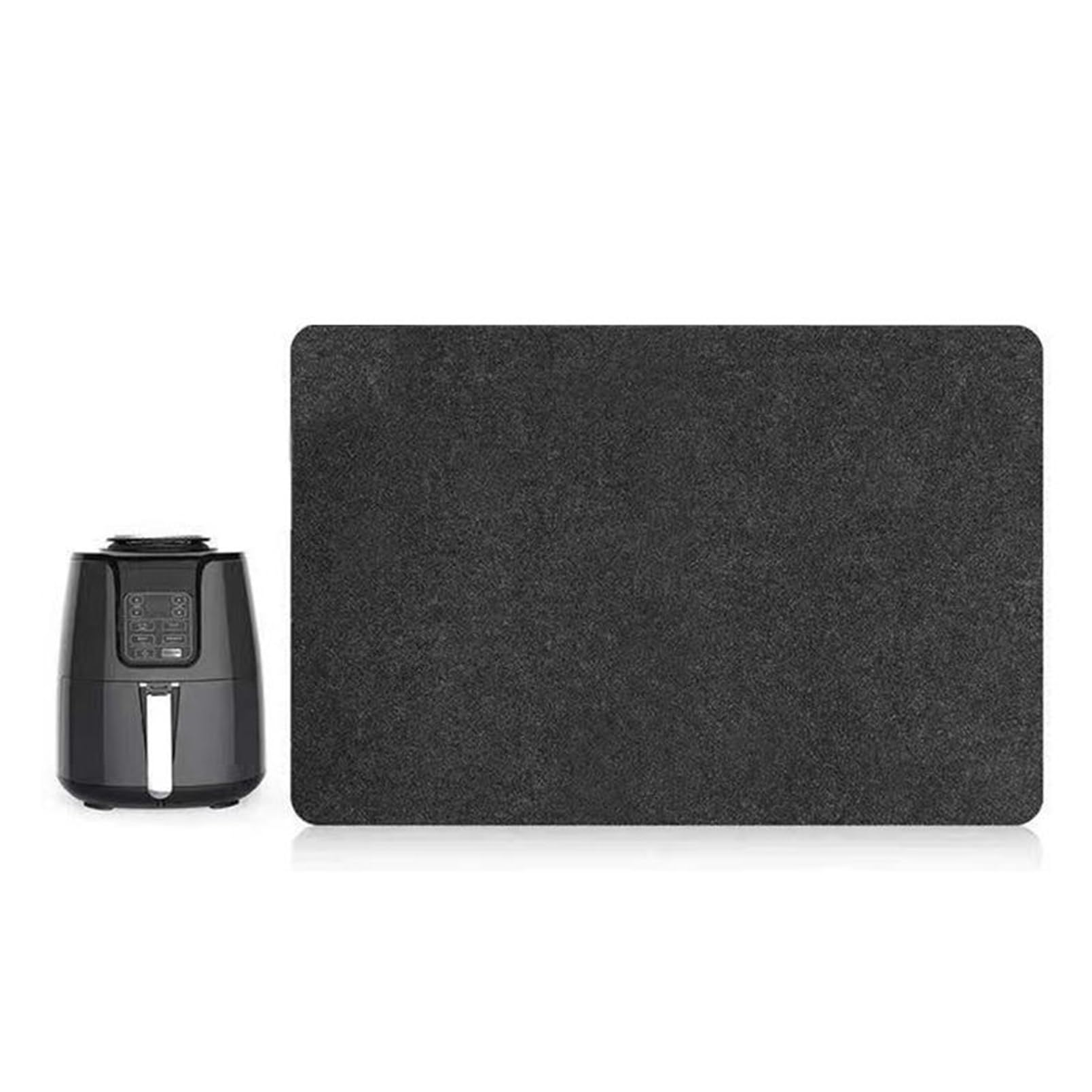 OAIEU Kitchen Countertop Protector Heat Resistant Felt Mat For Air Fryer Non-Slip Protective Pad Coffee Machine Moving Mat Coaster(Black)