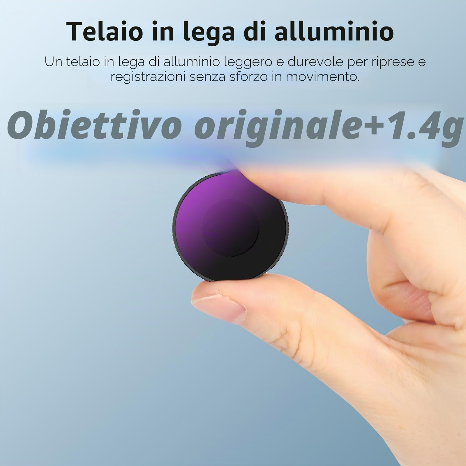 AMAZEAR ND & CPL - Set di filtri per obiettivi Insta360 Go Ultra, Insta 360 Go Ultra – ND8+ND16+ND32+CPL | Confezione da 4 pezzi | Vetro ottico | HD | oleorepellente | Facile da montare