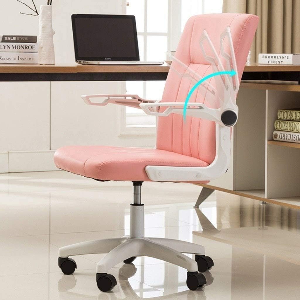 Chairs,Gaming Chair Girl Racing Office Chair High Back Computer Desk Chair Leather Executive Adjustable Swivel Chair