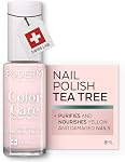 PODERM Nail Polish – Enriched with Tea Tree & Biotin – Improves Nail Appearance – Vegan Formula – For Hands & Feet – Swiss Lab (Rosewood)