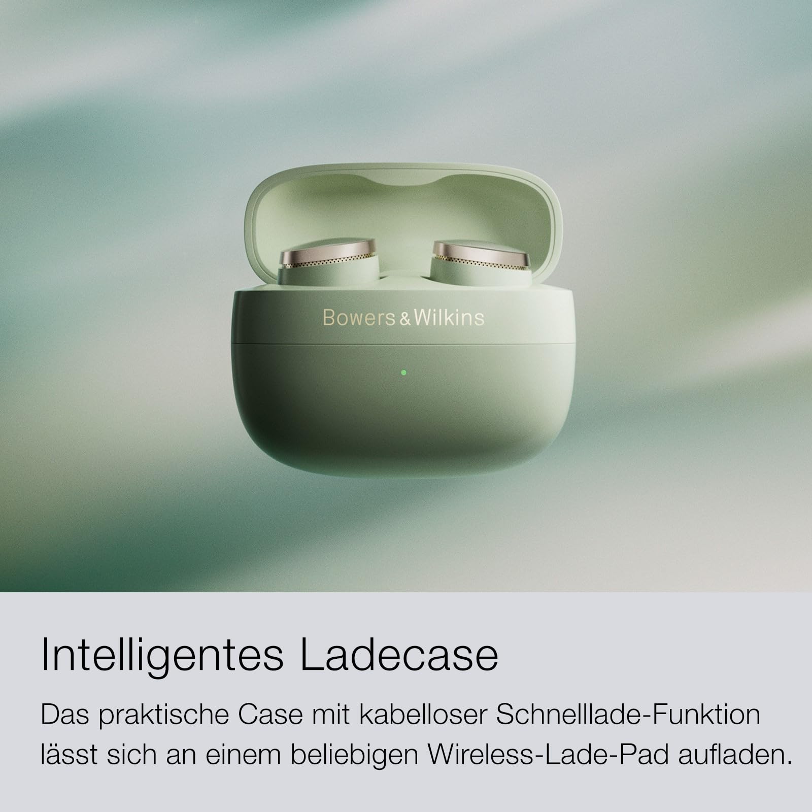 Bowers & Wilkins Pi8 kabellose True Wireless Kopfhörer mit Aktiver Geräuschunterdrückung, Bluetooth, AptX, Ladecase mit Wireless-Audioübertragung – Anthrazit Schwarz