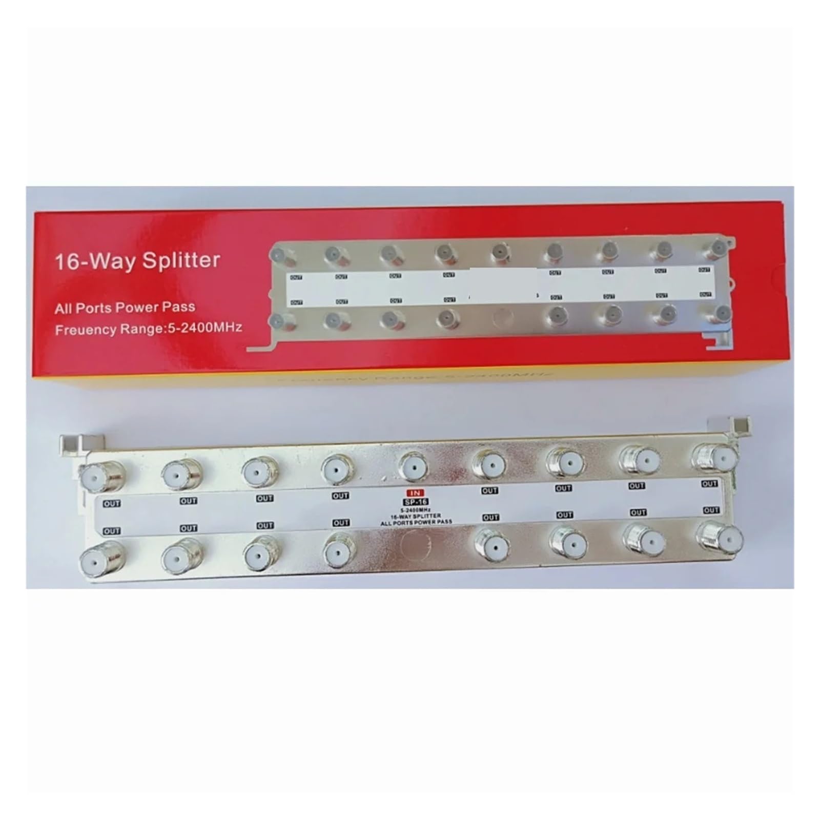 Divisor De TV Satelital 16 Vías 5-2400 MHz, Por Cable, Amplificador Señal, Distribución For, Mezclador RF Cobertura más amplia