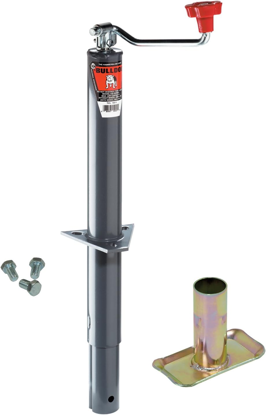 Bulldog AFrame Trailer Jack with Foot and Mounting