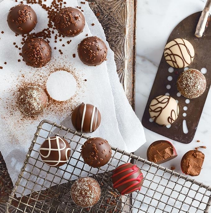 Image of WINNI - Deluxe 24 Pcs Truffle Chocolates Gift Pack | Belgian Dark Chocolates Gift Box | Handmade Celebration Chocolate Gift For Birthday, Anniversary, Valentine, Partner, Couple, Girlfriend, Boyfriend, Girls, Boys, Students, Kids | Imported Chocolate Gift Hamper | Luxury Chocolate Bouquet | Return Gift