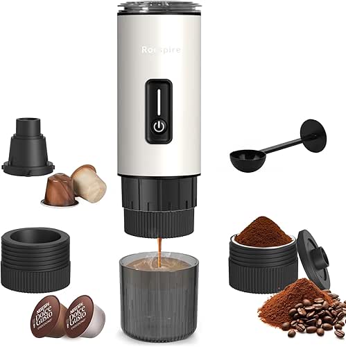 Portable Espresso Maker with Stainless Steel Body | 7500mAh Rechargeable