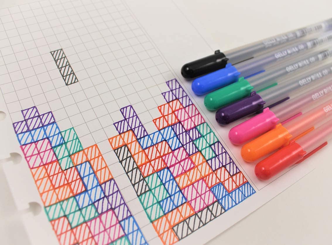 SAKURA 3-Piece Gelly Roll Blister Card Medium Point Gel Ink Pen Set Black — view 8