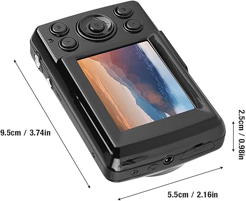 Miniatura 7 de Tiiyee Videocámara digital de alta definición 16X, cámara compacta de video 720P, pantalla de 2.4 pulgadas, videocámara digital con zoom para cintas