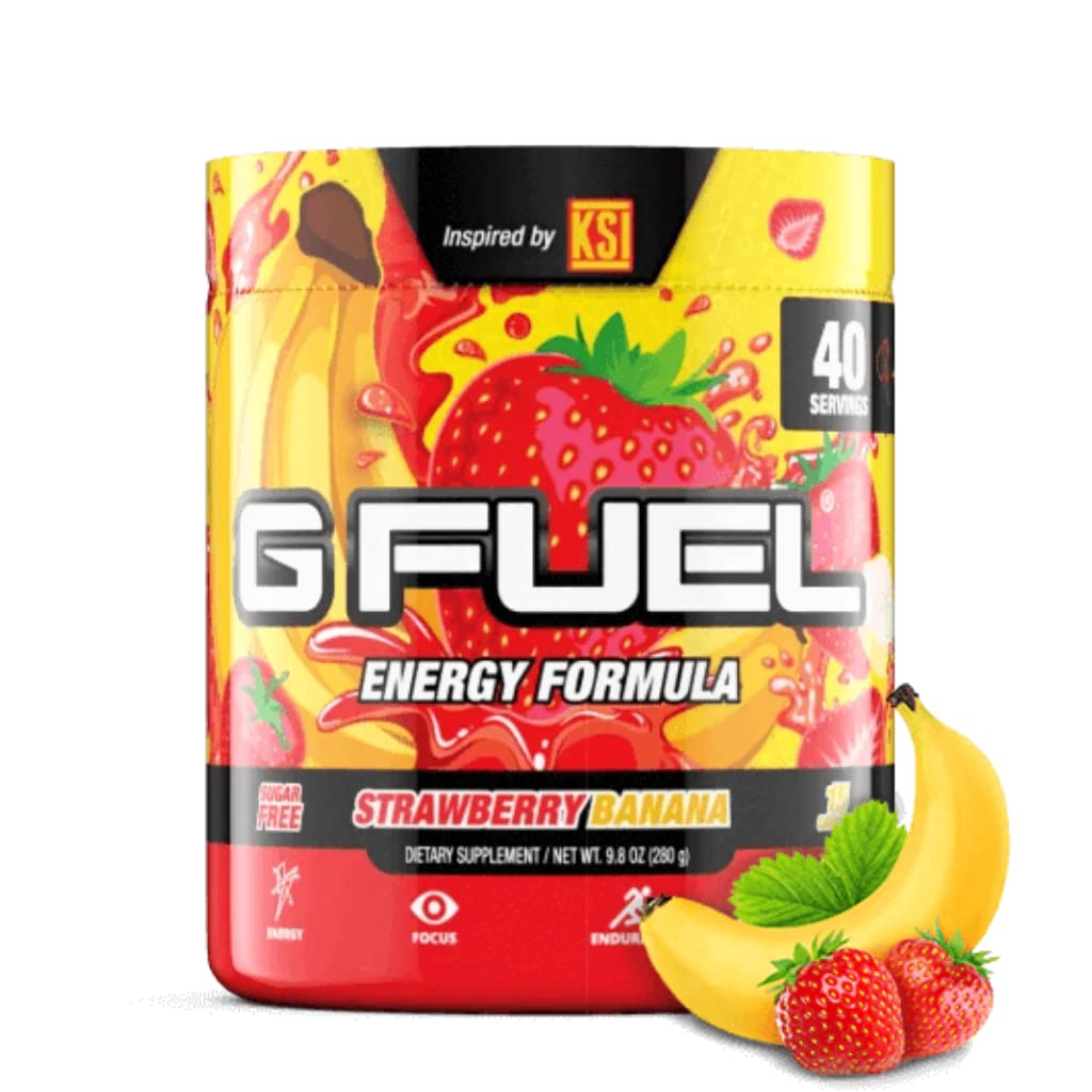 G Fuel Black on Blackberry Tub (40 Servings) Elite Energy and Endurance Powder 9.8oz : Health & Household
