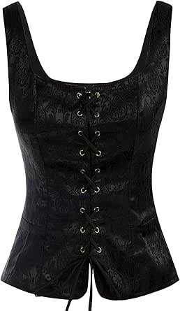 Scarlet Darkness Women's Pirate Renaissance Vest Cosplay Costume Peasant Bodice