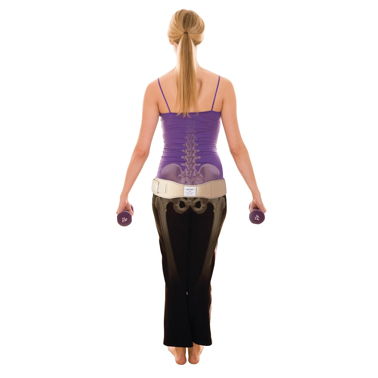 OPTP SI-LOC, SI Joint Belt for Women, Sacroiliac Belt, Lower Back Support Belts for Men, Low Back & Pelvic Pain Relief - Small/Medium