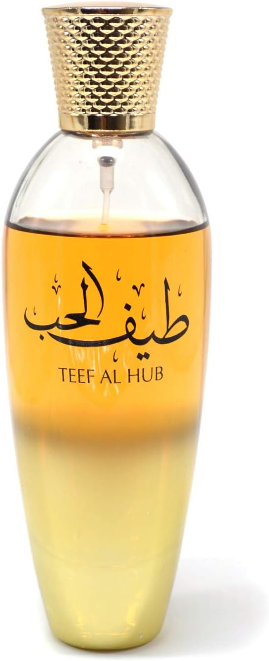 Perfume Teef Al Hub by Ard Al Zaafaran 100ml Eau de Parfum Arabic Oud Oriental Perfume Woman Attar Musk NOTES: Taif Rose, Vanilla and Oud Wood