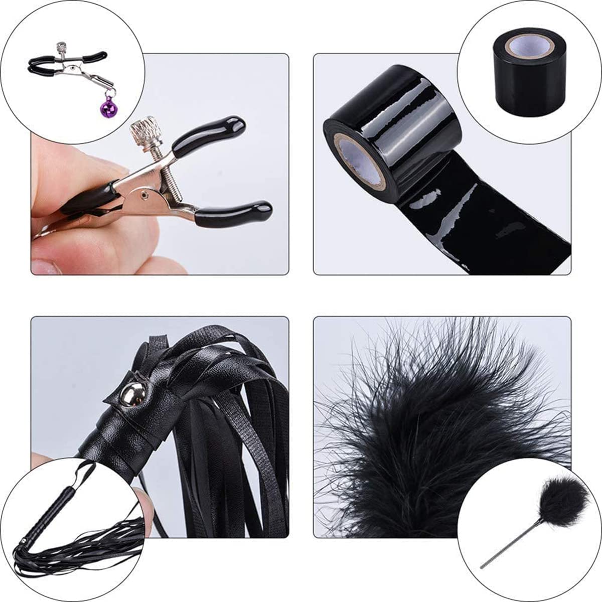Ensemble de bondage SM : jeux, 35 pièces, jouets érotiques en cuir, jeux exclusifs, SM extrême avec grand plug anal. Un ensemble érotique parfait, spécialement conçu