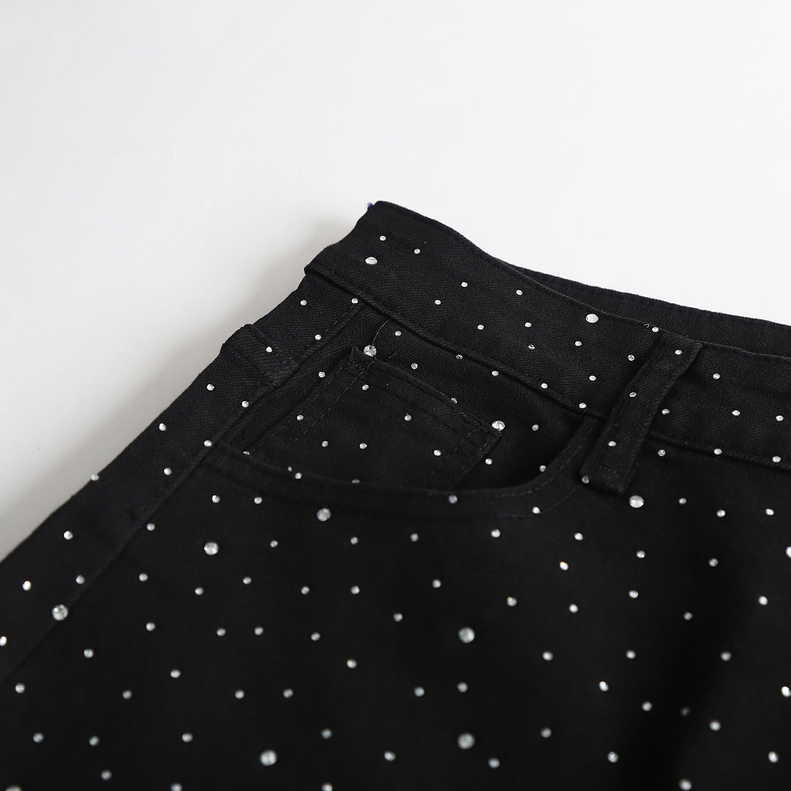 Vaqueros Mujer Anchos Pantalones Vaqueros De Cintura Alta Y Pierna Ancha para Mujer Cintura Alta Pantalones Rectos con Tira De Botones Visibles Elegantes Ajustados Estilo Urbano