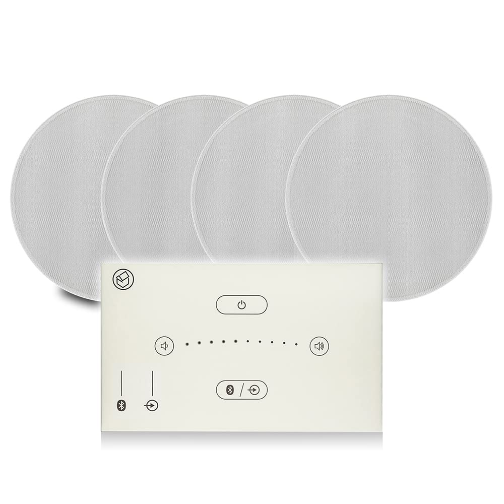 Systemline Q Acoustic E120 White DAB Digital Radio And Bluetooth Ceiling Speaker System - Touch Screen Wall Panel 1 X QI65CST - View #9