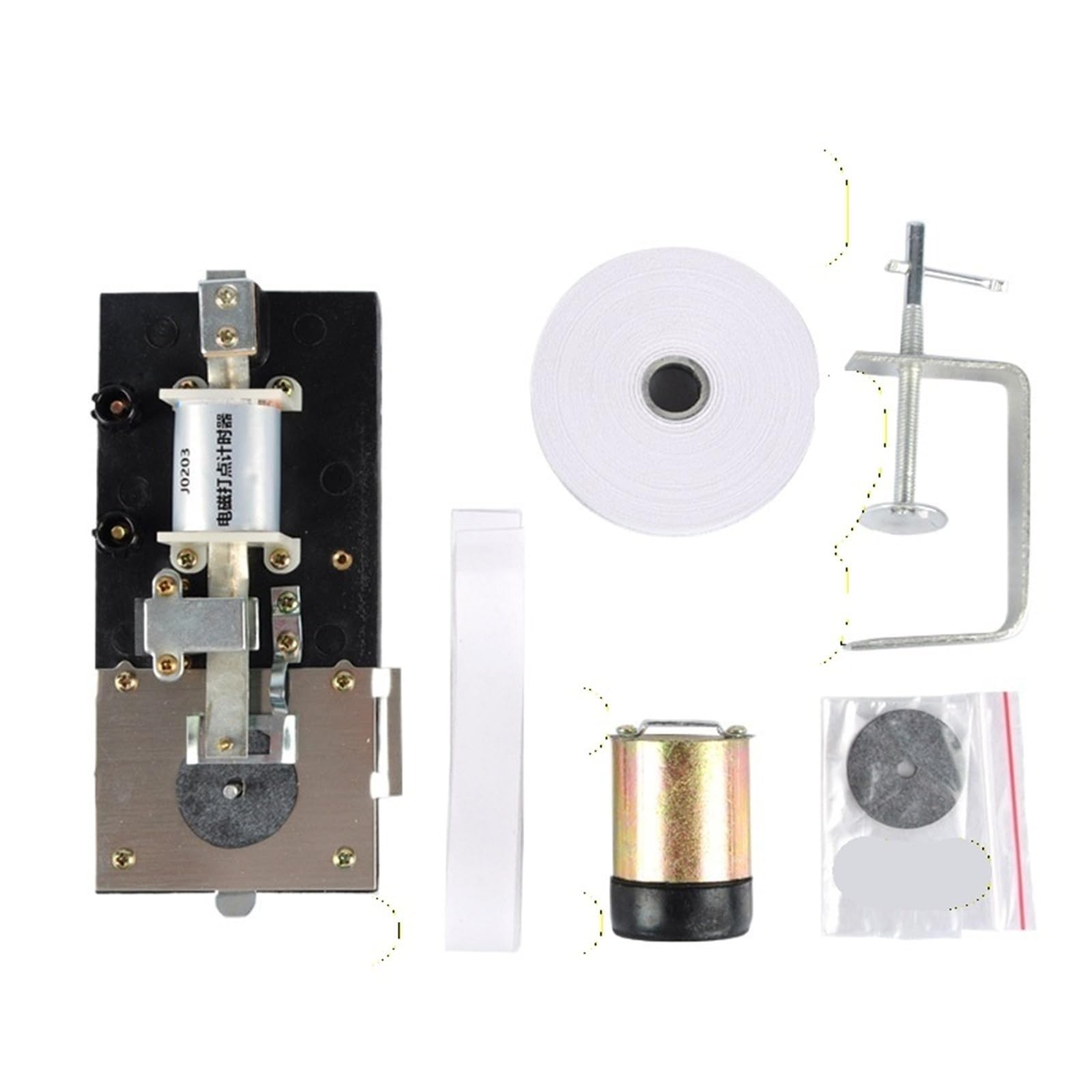Electromagnetic Ticker Tape Timer, Dotting Experimental Apparatus, Physics Acceleration Motion Lab Equipment, Professional Mechanics Teaching Tool, STEM Educational Instrument For School