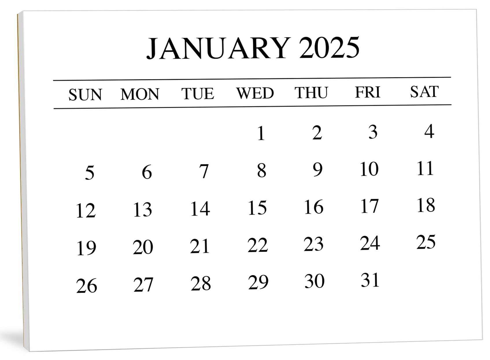 January 2025 Calendar Small January 2025 Calendar Small