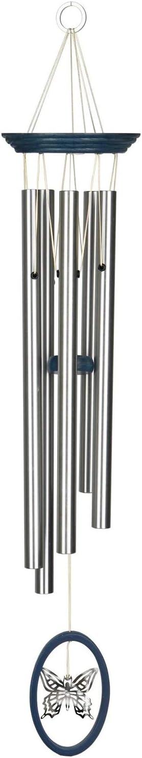 Woodstock Chimes Signature Collection, Fantasy, Butterfly 10'' Décor Designs - Small Chimes Wind Chimes for Outdoor, Patio, Home or Garden Décor (WCFB)