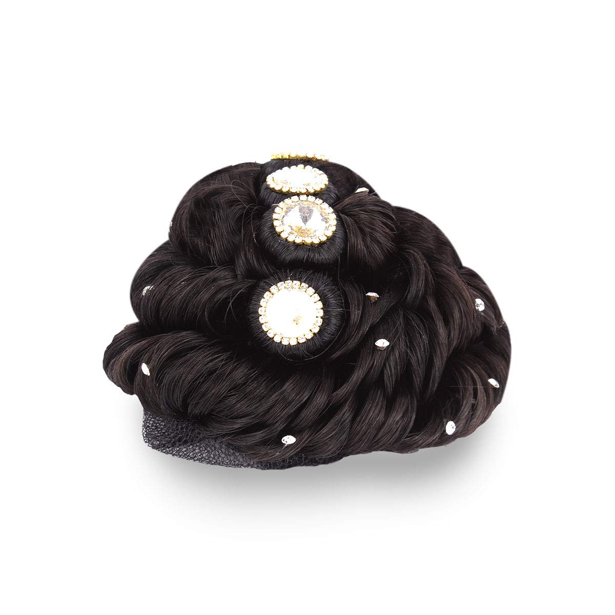 M.D. FASHIONSArtificial Juda Extension Hair Bun For Women And Girls (MD-JD-5,Black)