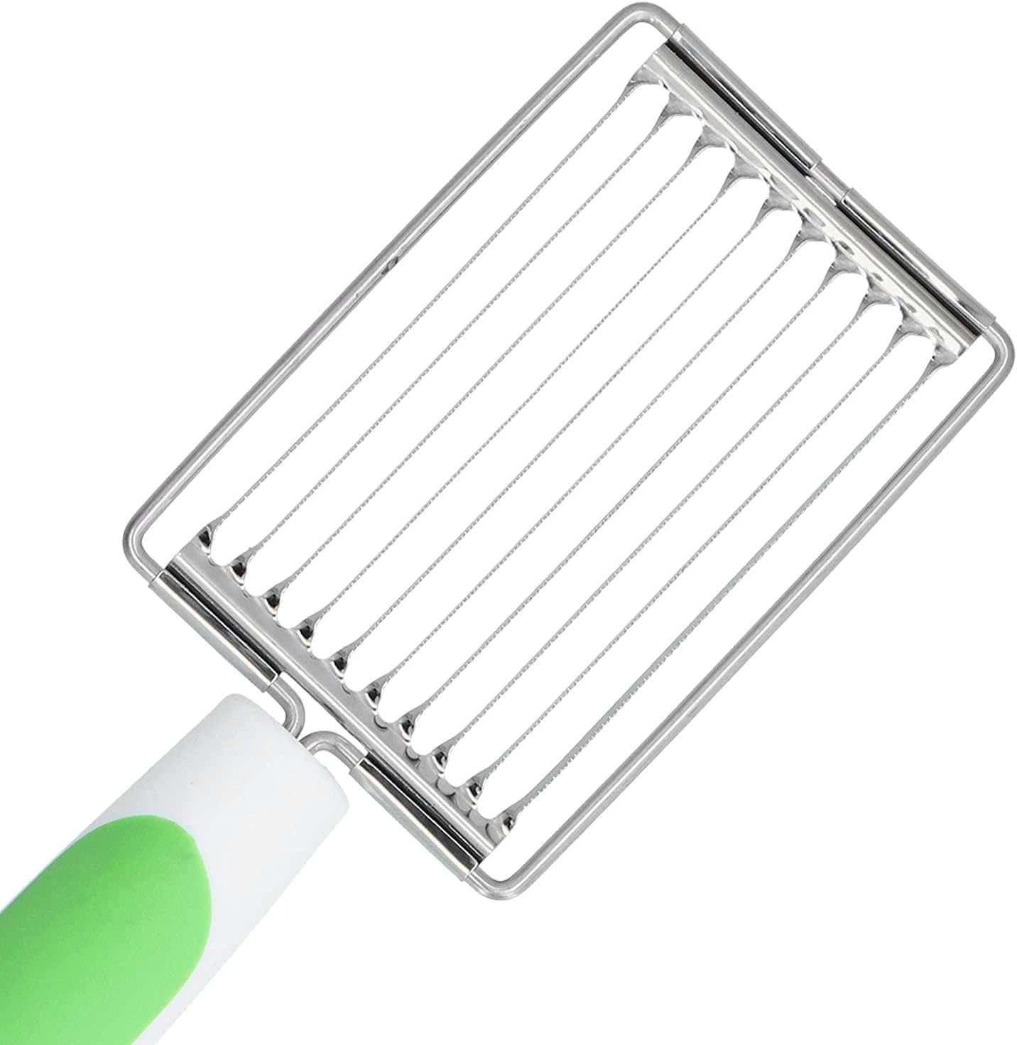 Luncheon Meat Cutter, Stainless Steel Canned Meat Slicer Kitchen Pragmatic Cutting Tools for Cutting Tomato Cheese Boiled for Daily use Luncheon Slicing(Green)