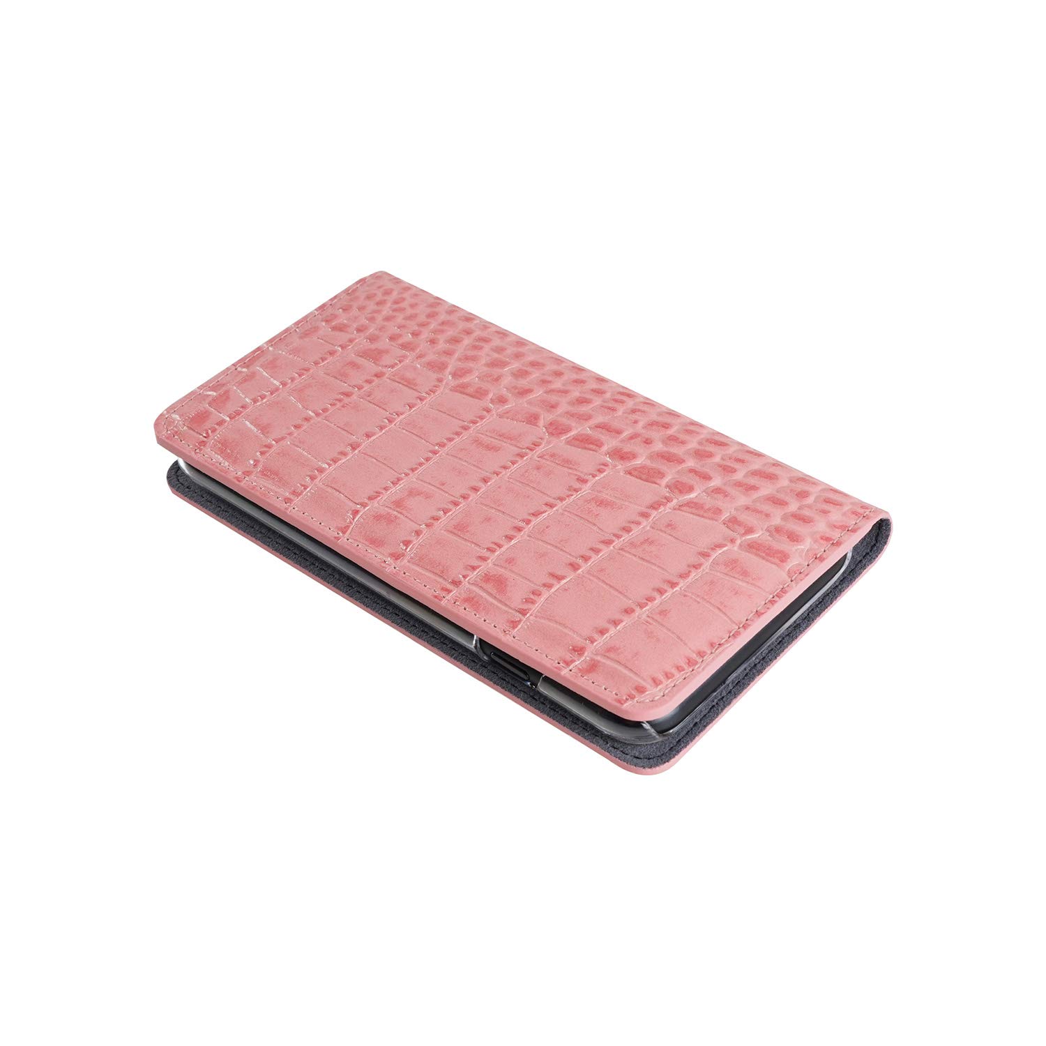 Amazon.co.jp: GAZE iPhone XS Max ケース 手帳型 本革 Vivid Croco