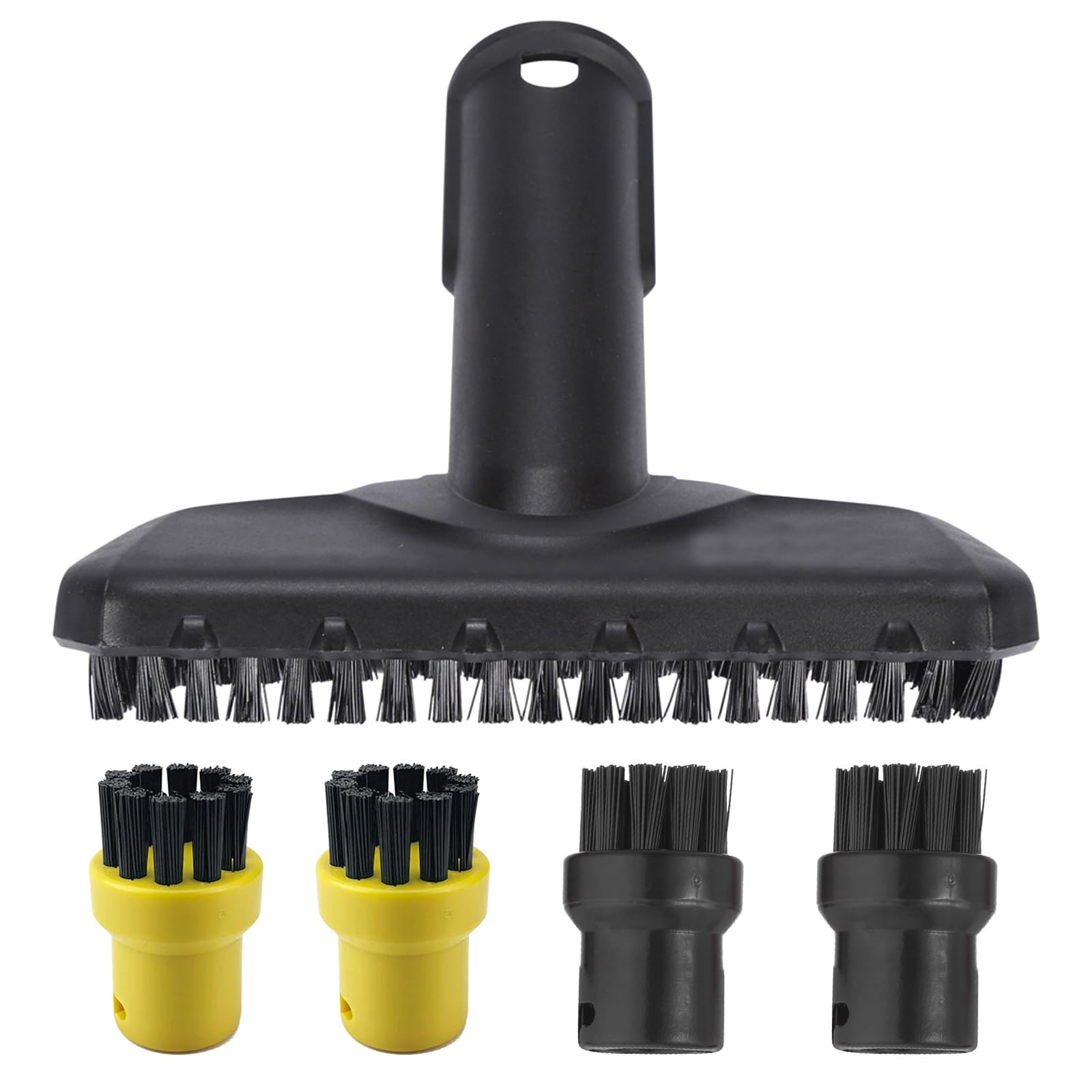 Eagles Paquete de 12 cepillos de repuesto para fregona de vapor, cepillo de limpieza de vapor, pequeños cepillos redondos compatibles con limpiador de vapor de mano Karcher Sc1 Sc2 Sc3 Sc4 Sc5