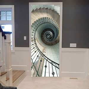 Set de 13Pcs 3D Autocollant Stickers Escalier Géométrique Adhésif Maison Décor - Maison