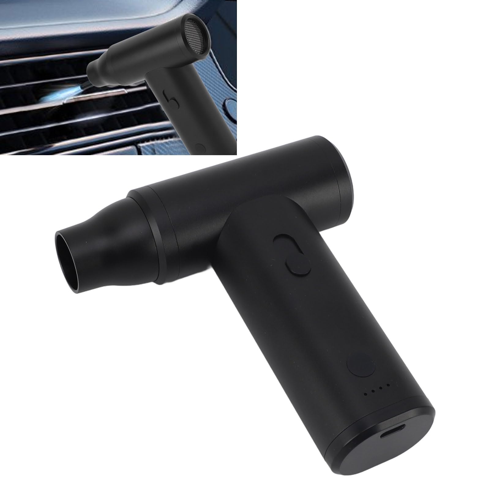 Druckluft-Staubwedel, Mini-Gebläse, Tragbares Mini-Jet-Gebläse, Leistungsstarkes 110.000 U/min Jet-Trockner-Gebläse für Autotrocknung, Tastatur-Computer-Reinigung, Luftbett,