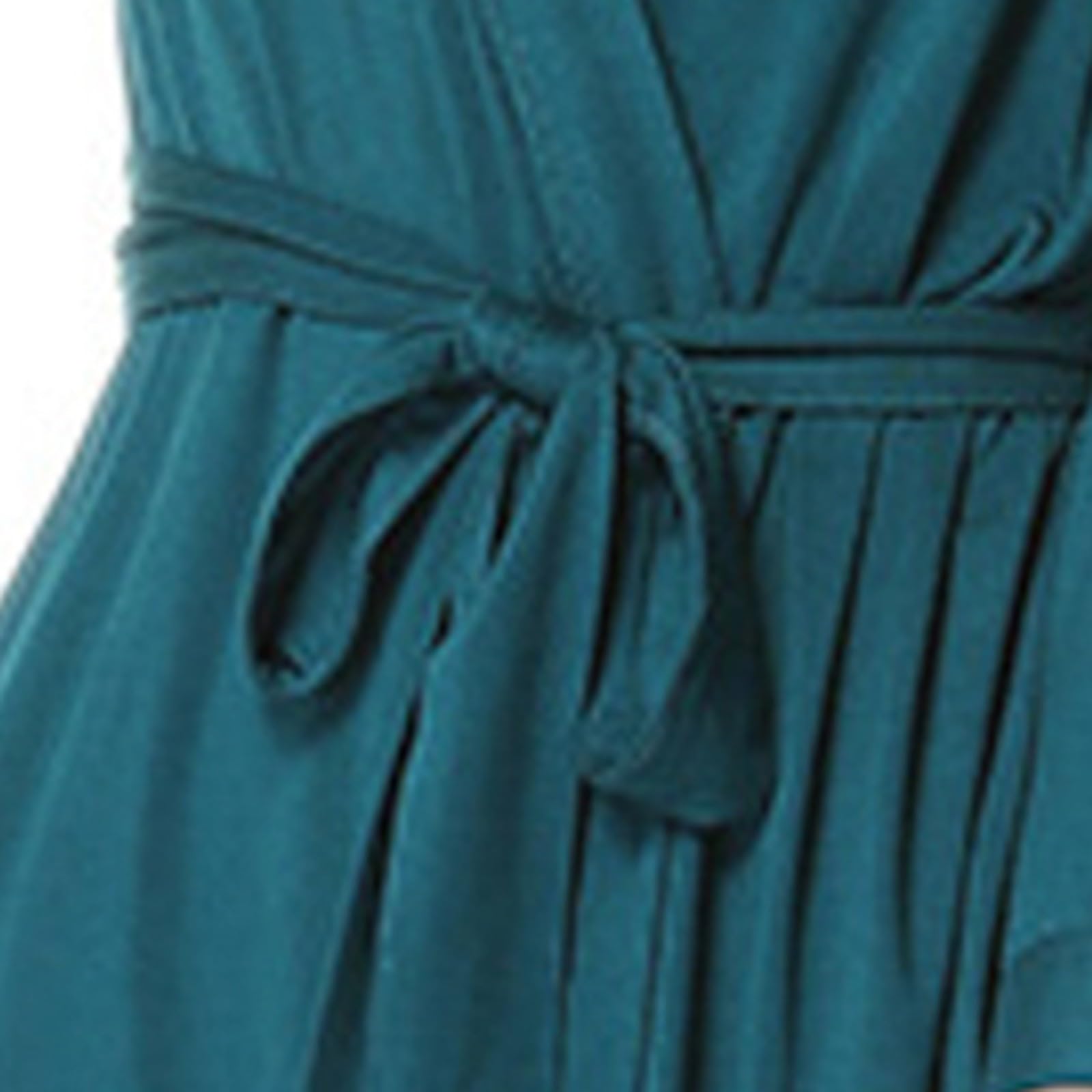 Generisch Accappatoio estivo 2023, assorbente, semplice, comodo pigiama da donna (verde, XXL)