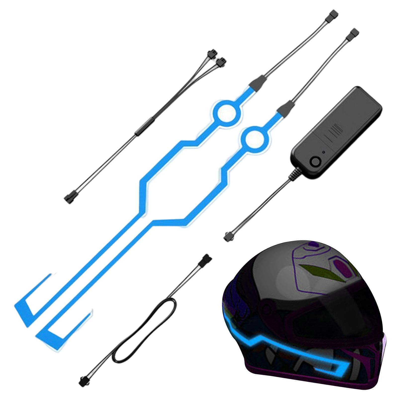 Troonz Blue Motorcycle Helmets Light | Motorcycle Helmets Led Light For Safety,Waterproof Enhance Safety And Visibility Compatible With Most Motorcycle Helmets