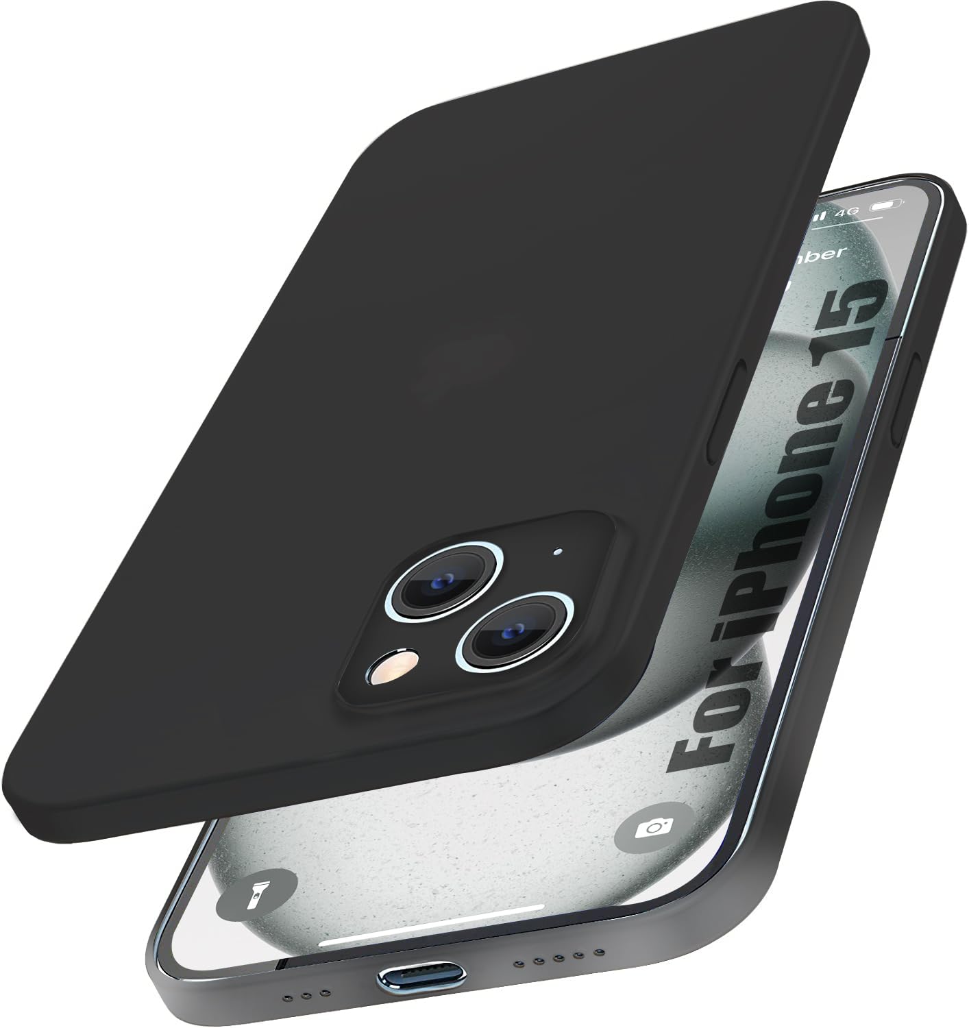 Enflamo Paper Soft Silicon Ultra Slim Back Cover Case for iPhone 15 | with Camera Protection (White) (B0CVH5LGDD) Amazon Price History, Amazon Price Tracker