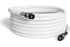 THE CIMPLE CO 100' White RG6 Coaxial Cable with Weatherproof Connectors