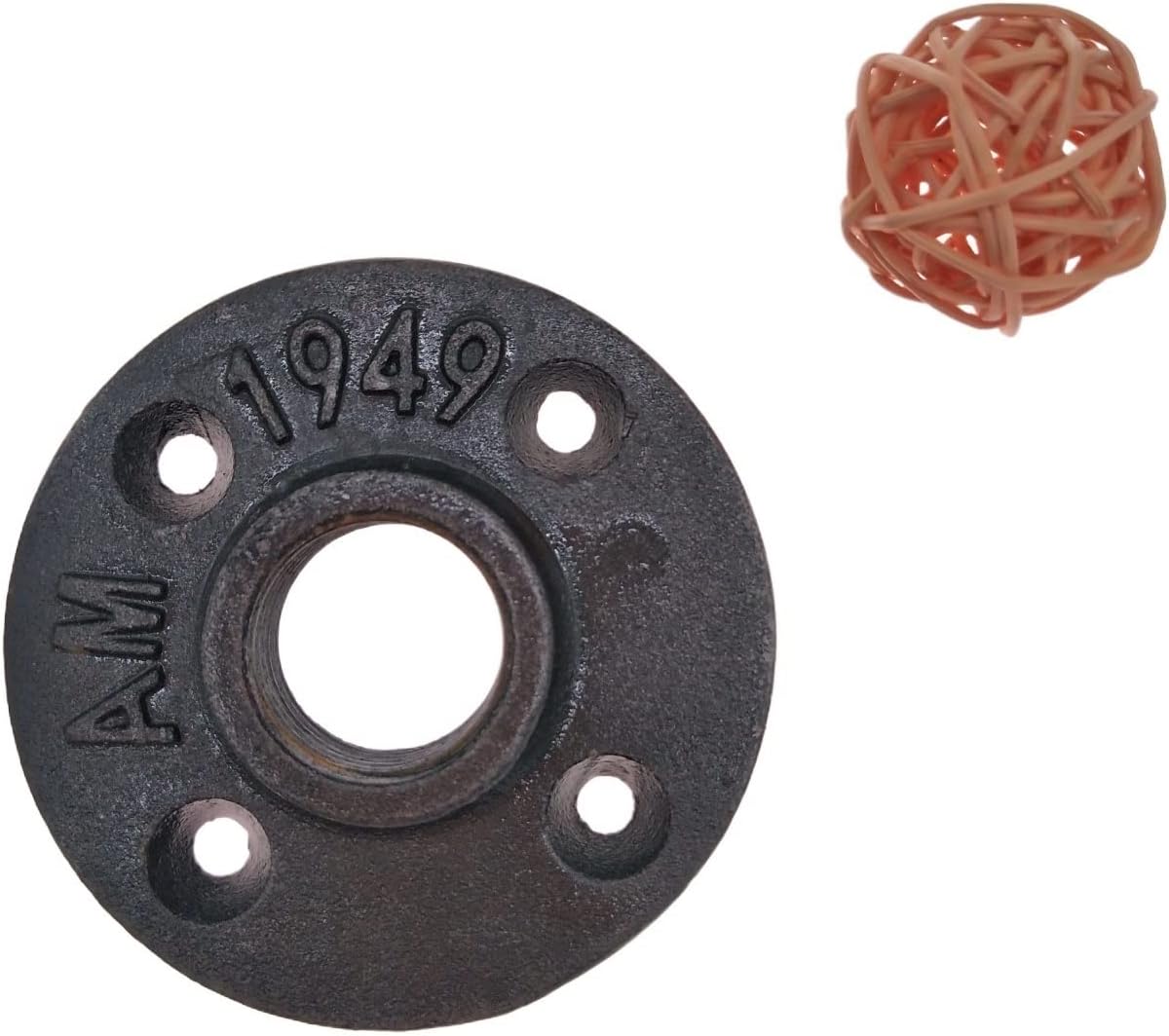 Flange Flange 2Pcs/Lot,1/2 Antique Malleable Iron Pipe Fitting Floor Used in Home Furniture
